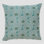 Floral Feather Throw Pillow