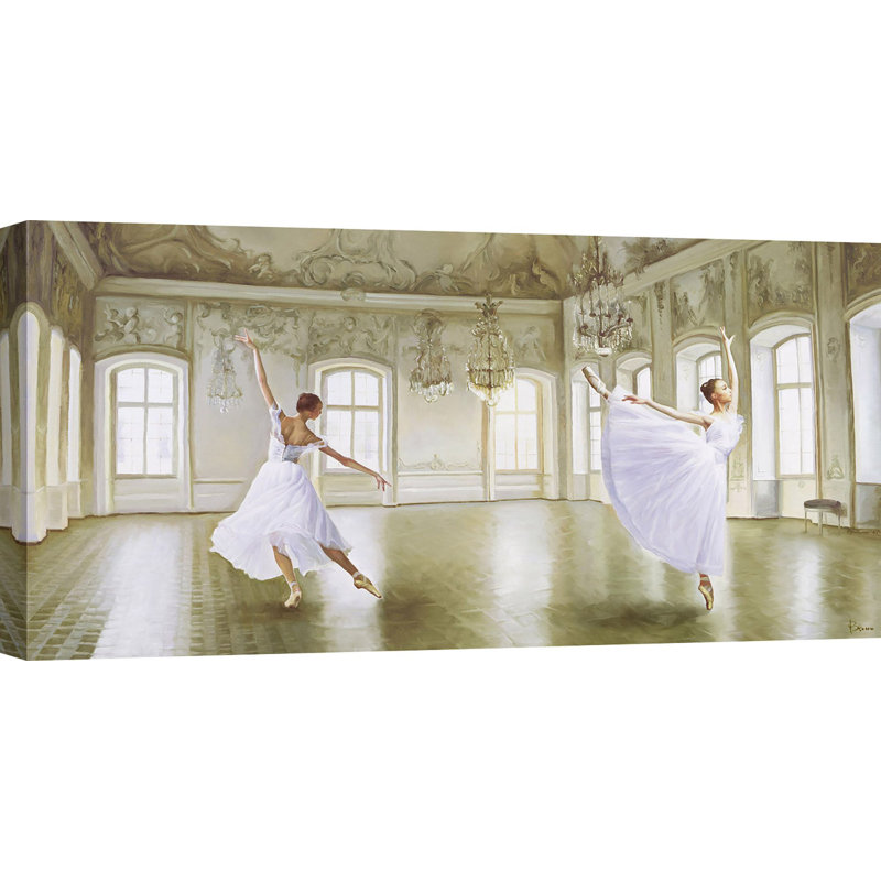 Le Grand Salon by Pierre Benson - Wrapped Canvas Print, 50cm H x 100cm W x 4cm D