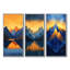 Safire Peaks At Dusk Mountains I - Collection d'art mural paysage de montagnes-274461616-274461647-274461645