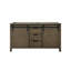 Meuble-lavabo double l 60 po x P 22 po Rustic Brown-132398392