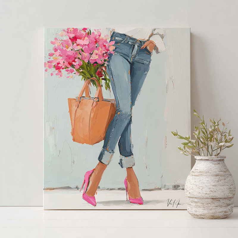 City Bloom Walk Wrapped Canvas Wall Art, 30"W x 30"H x 1.5"D
