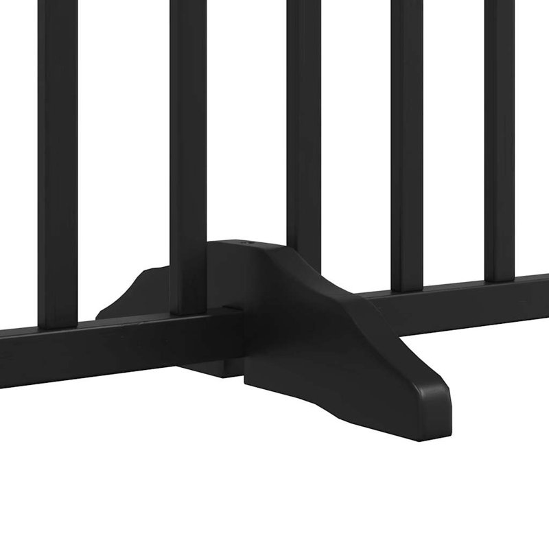 Talala Solid Wood Dog House Door, 60cm H x 320cm W x 2cm D, Black