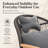 2-Person Patio Conversation Set with Cushions, Outdoor Furniture Rope Woven Chairs with Coffee Table-992381030