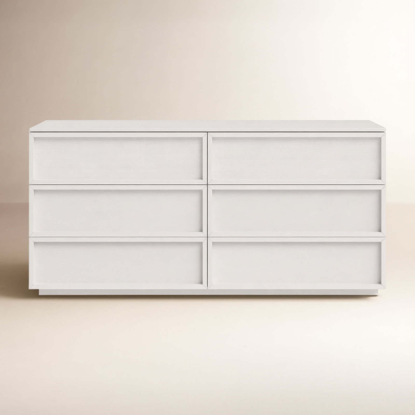 Hudson 63" Double Dresser, White Wash