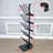 FixtureDisplays® 12.8X16X55.7" 10 Pairs Boots Shoes Rack 5 Tiers Boots Organizer Black, Floor Standing, or Use as 5 Wallmount Holders, or Hang over the Door, Easy Assembly Video in Description 10159