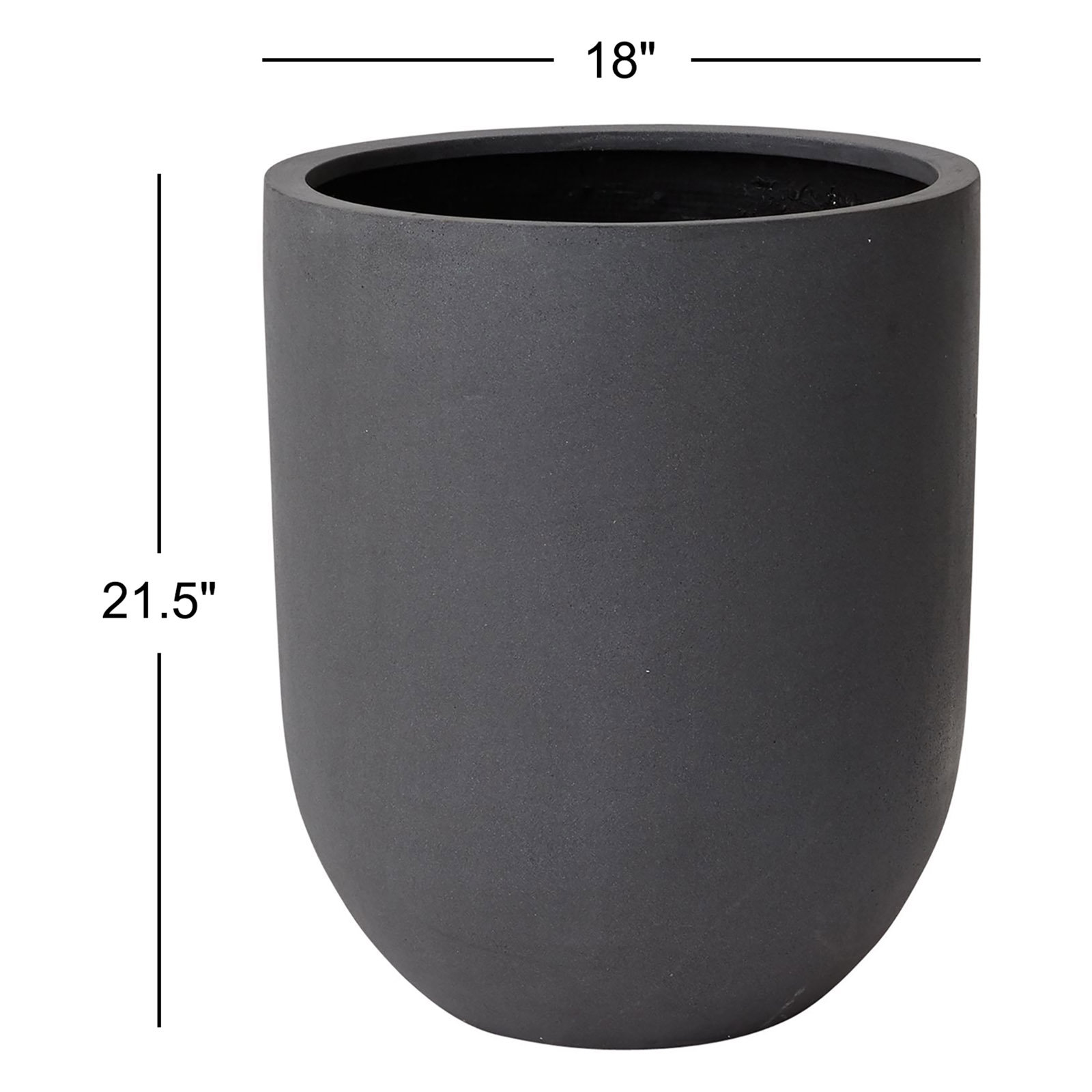 Ceola Pot Planter, 21.5" H x 18" W x 18" D