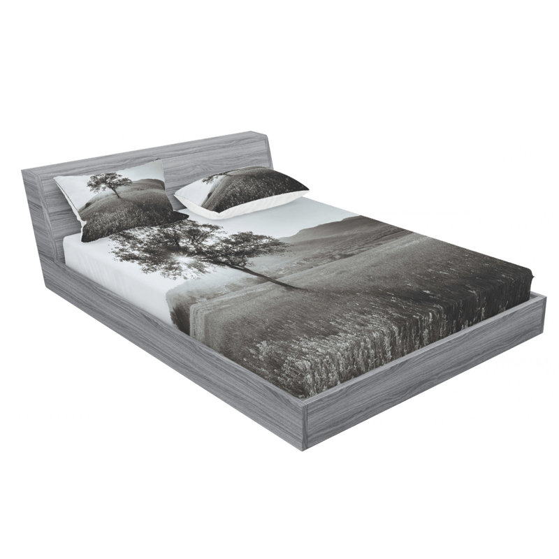 Microfiber Sheet Set, Queen Sheet Set + Fitted Sheet + 2 Pillowcases
