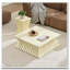 Ensemble de table basse 35,43 po + 15,16 po beige sans assemblage