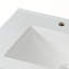 Meuble-lavabo élégant avec lavabo en céramique et tablettes réglables et ouvertes-672195277