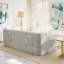 Canapé-lit convertible avec mousse à mémoire de forme et structure en acier - Sans assemblage, conception compacte pour petits espaces et utilisation polyvalente (gris)-118056165