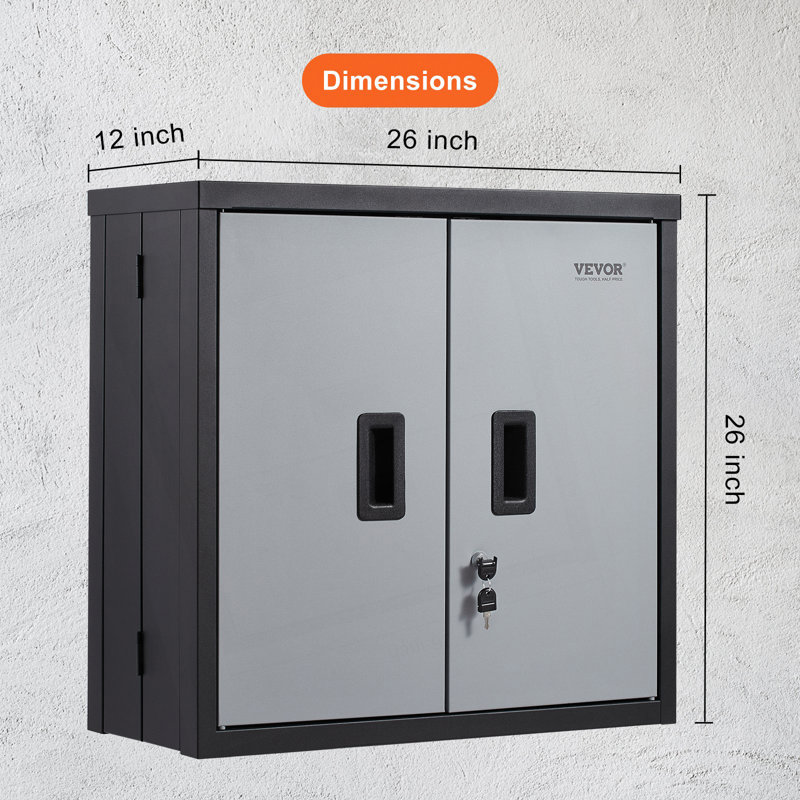 Armoire murale pliable, armoire de garage en métal, armoire murale