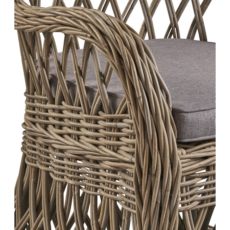 Fauteuil brun Dhaval