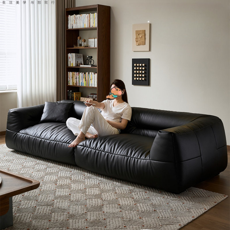 Minimalist Black Living Room Couch