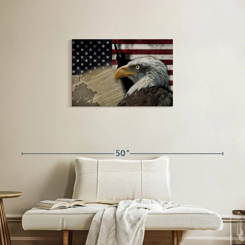 Borges American Symbols, H 20 po x l 30 po