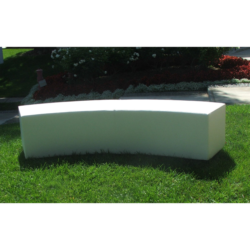 Upholstered Bench, White