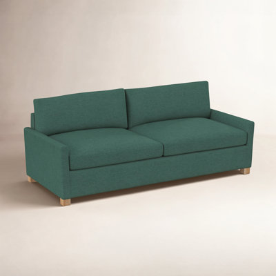 Louisa 87" Square Arm Sofa Bed with Reversible Cushions with USB