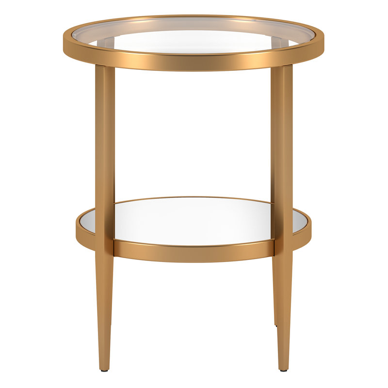 Hera Side Table, Antique Brass