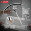 Robinet de cuisine Almari avec douchette extractible, robinet de cuisine moderne monotrou, poignée simple, chrome-100255274