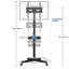 Symple Stuff Single Screen Floor Stand Mount