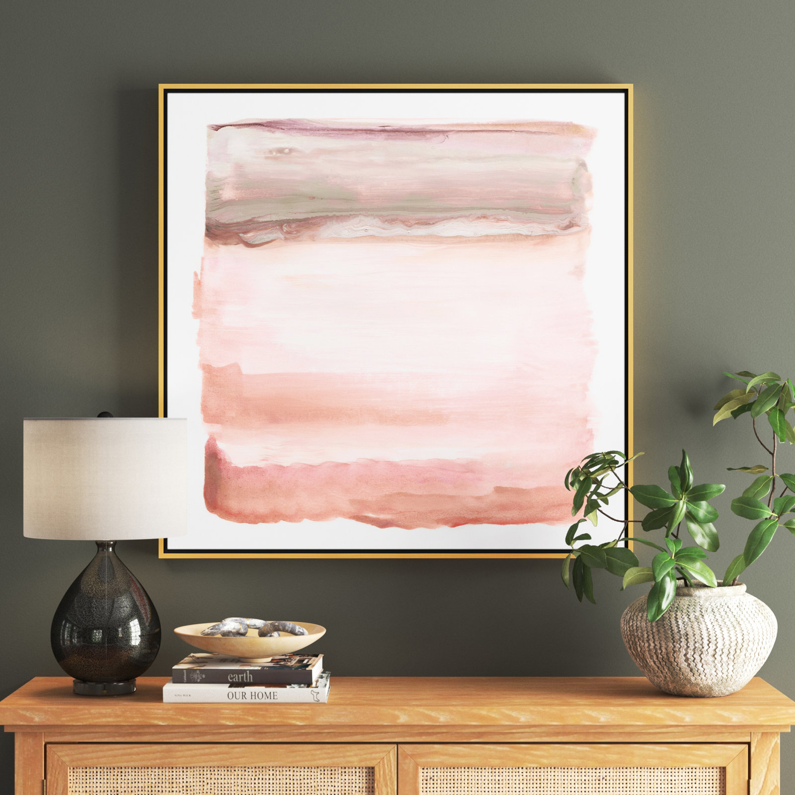 Boho Sky I by Nan- Floater Frame Print on Canvas, Gold, 37.5" H x 37.5" W x 2" D