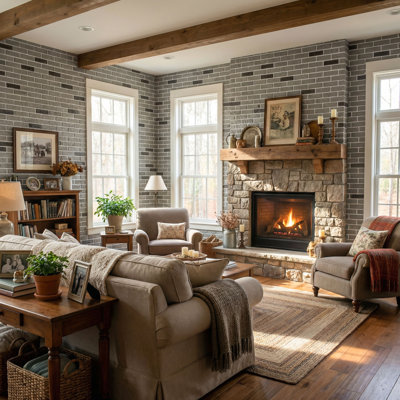 Faux Stone Panels (Set Of 18) – Lightweight, Easy Installation, Durable, And Low Maintenance For Indoor And Outdoor Use