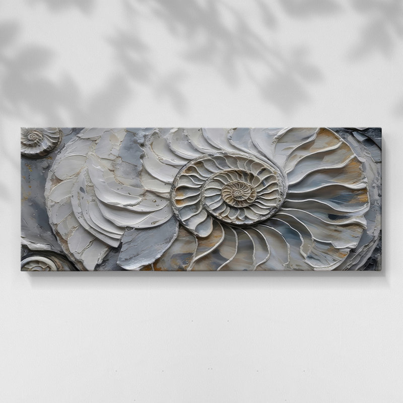Plaster Dreams VI - Toile tendue avec châssis - Prêt à accrocher, H 12 po x l 30 po