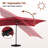 Moona 156'' x 120'' Rectangular Cantilever Umbrella-244835390