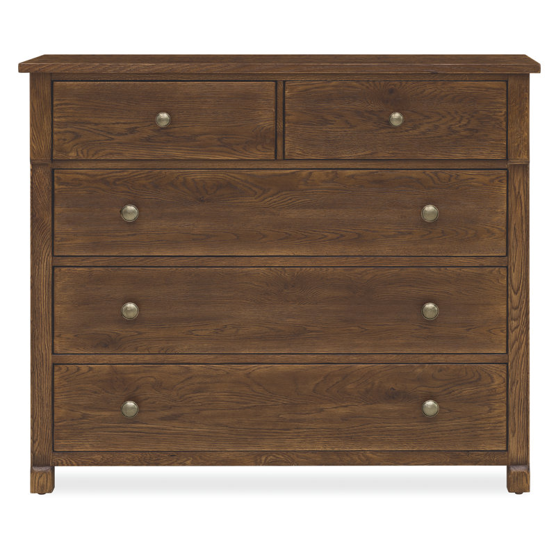 Commode à cinq tiroirs Driftwood, Brun