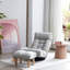 Fauteuil inclinable, ergonomique et pliable, répondant à vos besoins en matière de relaxation - Lin gris