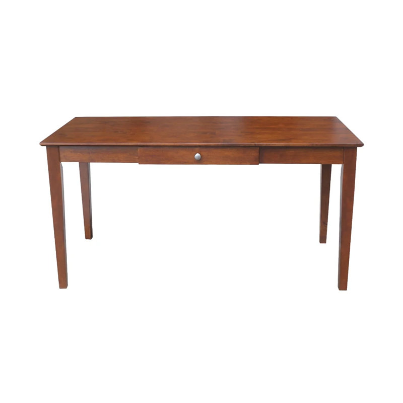 Leadington Solid Wood Writing Desk, 30" H x 60" W x 26" D, Expresso