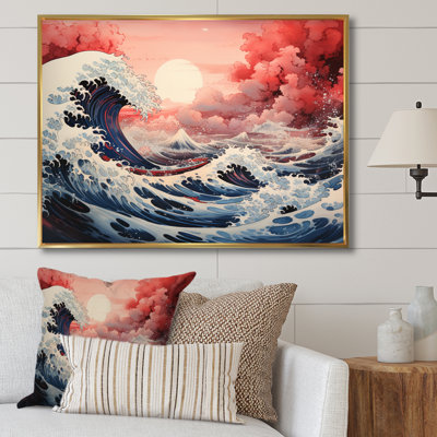 «Master Wave The Great Wave Of Kanagawa II», reproduction d'art sur toile