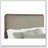 Verona Walnut Upholstered Queen Panel Bed
