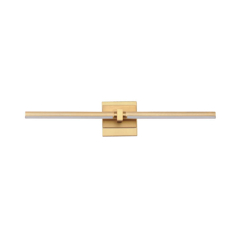 Aluminum LED Armed Sconce, Gold