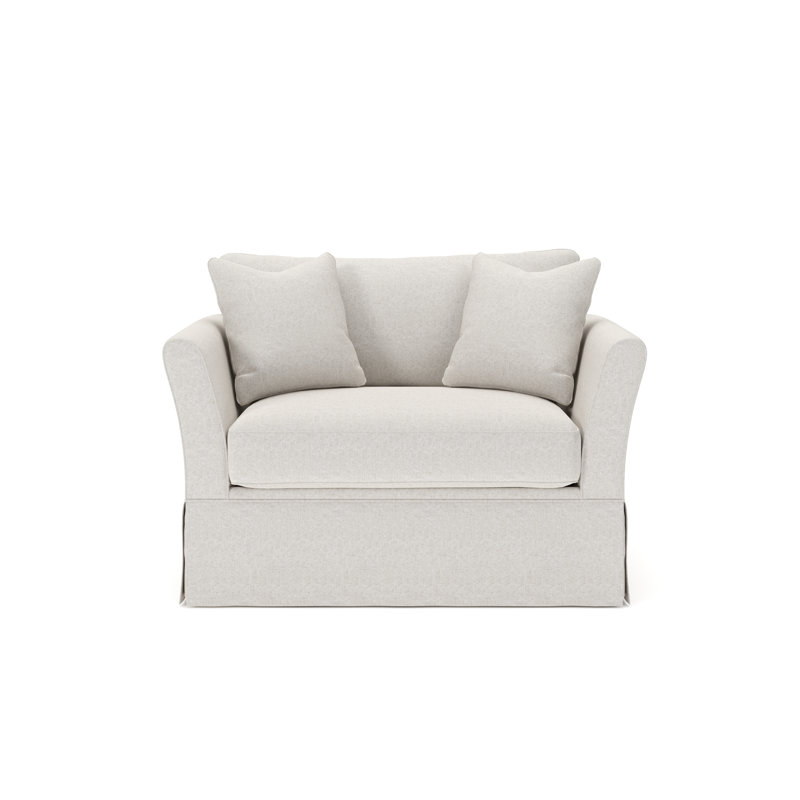 Shelby Upholstered Chair And A Half, Macarena Light Gray Canvas