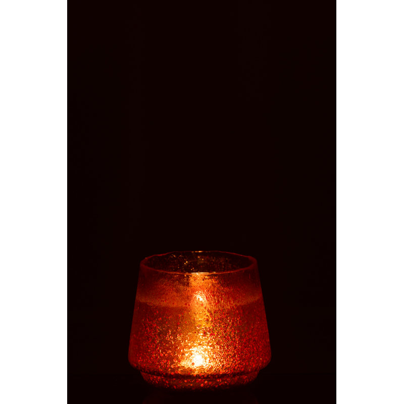 Glass Wall Tealight Holder, 13cm H x 14cm W x 14cm D