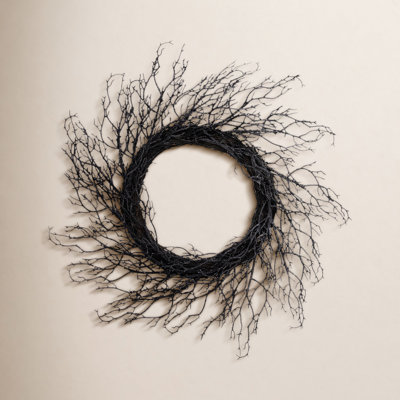 24" Twig Halloween Wreath