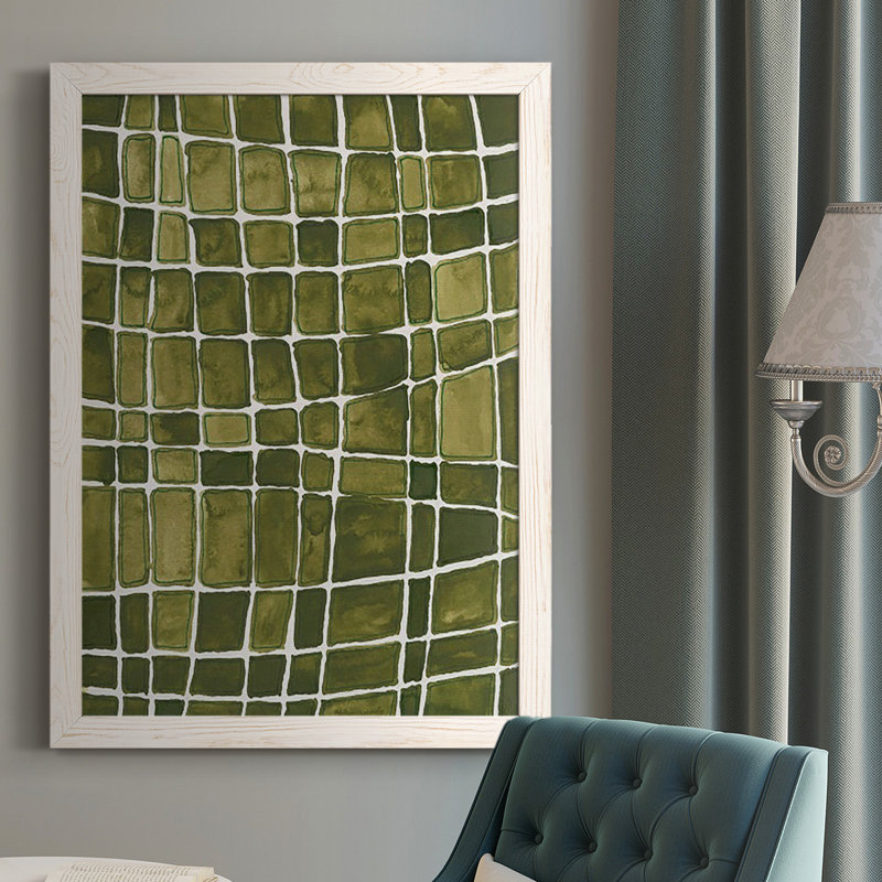«Square Bluff II», reproduction d'un seul cadre photo sur toile, Cadre blanc, H 37,5 po x l 27,5 po x P 1 po
