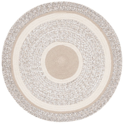 Braided 754 Area Rug In Beige / Ivory