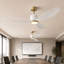 Ventilateur de plafond 52 po avec télécommande 6 vitesses à haut débit d'air, moteur à courant continu réversible à faible bruit-1678510887-1678510880
