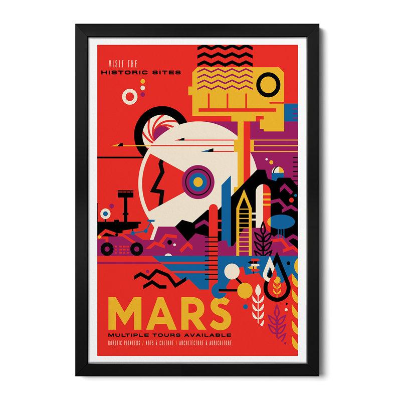 Mars Premium Framed Poster by NASA, 24" H x 16" W