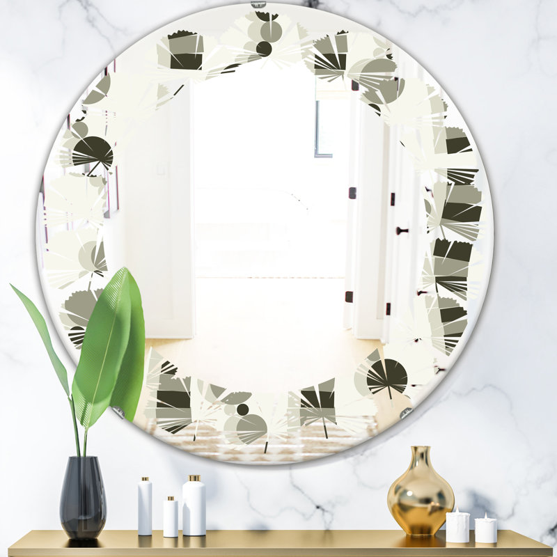Miroir mural Leaves, H 31,5 po x l po
