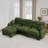 Compression Cozy Chenille Sectionals, 3 Seater Modular Modern Home Sofa