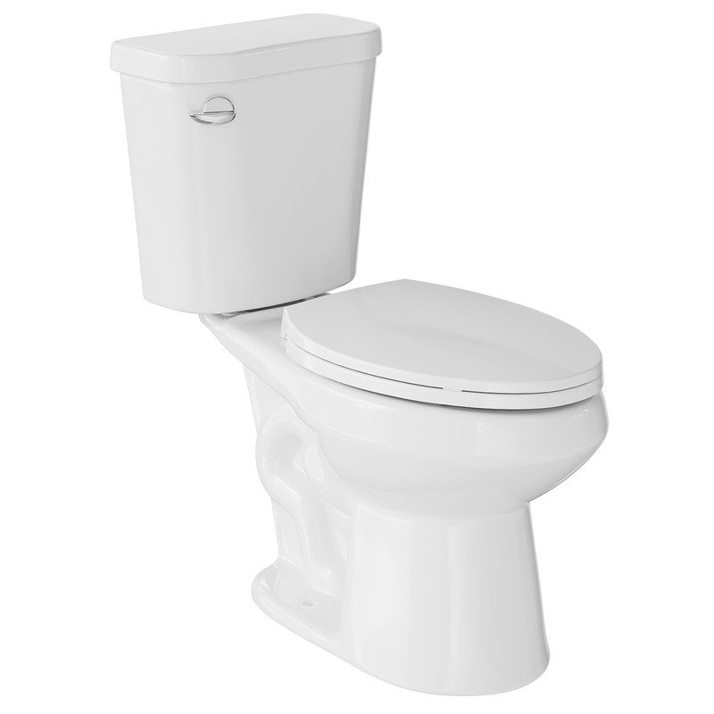 Toilette allongée deux pièces, 17 po de hauteur, poignée latérale, siège à fermeture douce, 12 po