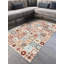 Tapis brun en coton à imprimé numérique marocain-23891765
