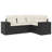 Vidaxl Garden Sofa Set Black, Cream White