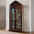 Nut-brown Solid Wood+Glass Display Cases