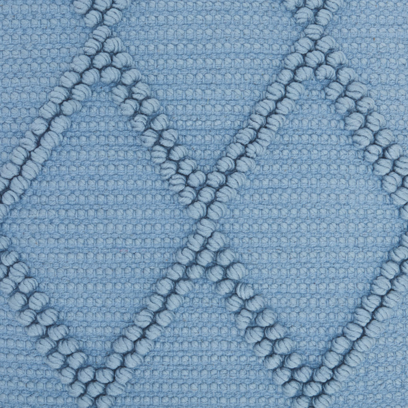 Mariet Cotton / Polyester Throw Pillow, Ocean Blue