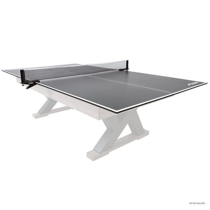 STIGA 4-Piece Table Tennis Conversion Top, Grey - Transform Your Pool Table into A Table Tennis Table (13 mm thick)