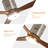 AuraVista 52" Modern 3-Blade Ceiling Fan with Light Kit & Remote Control – Flush Mount for Sleek, Space-Saving Design-123818174-123818173