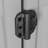 4.92'' H x 3'' W Black Polyethylene Plastic